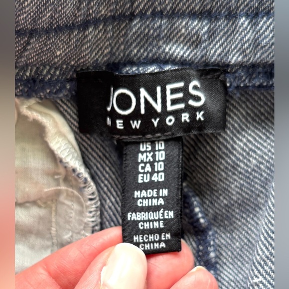 Jones New York Women's Size 10 Pants Linen Blend Elastic Waist Nautical Preppy - Picture 10 of 13